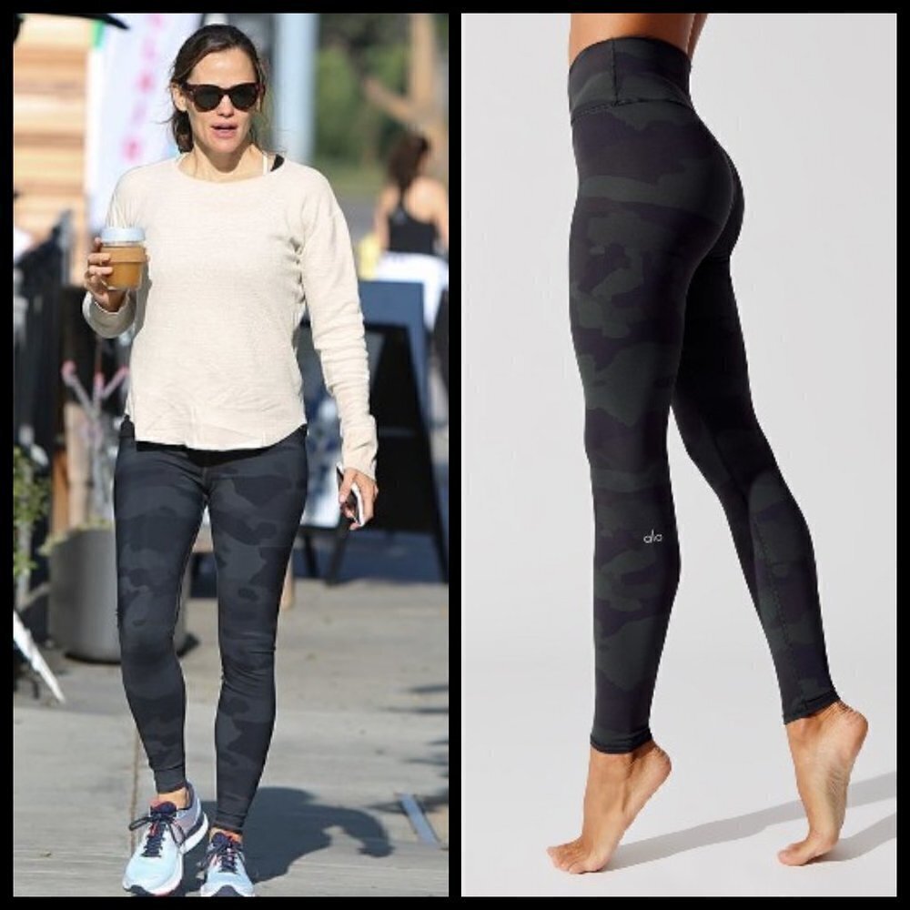 💕ALO💕 High-Waist Vapor Legging Black Camouflage XS NWOT